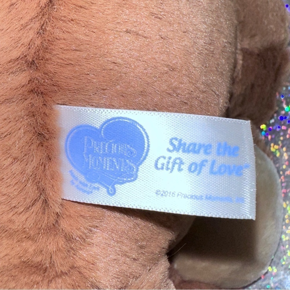 Aurora Precious Moments Charlie Bear So Beary Sweet Brown Stuffed Animal 12" - Picture 8 of 10